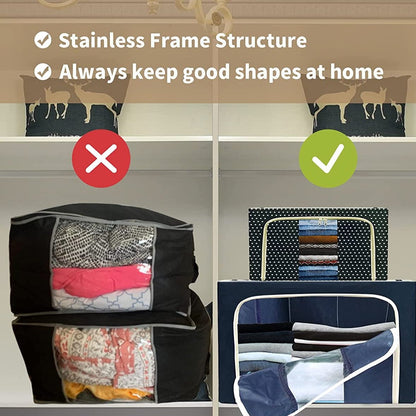 (🔥NEW YEAR HOT SALE-50% OFF🌟)Oxford Cloth Steel Frame Storage Box