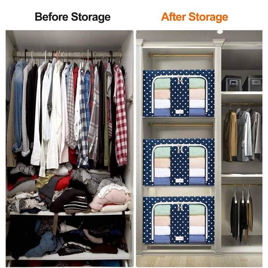 (🔥NEW YEAR HOT SALE-50% OFF🌟)Oxford Cloth Steel Frame Storage Box