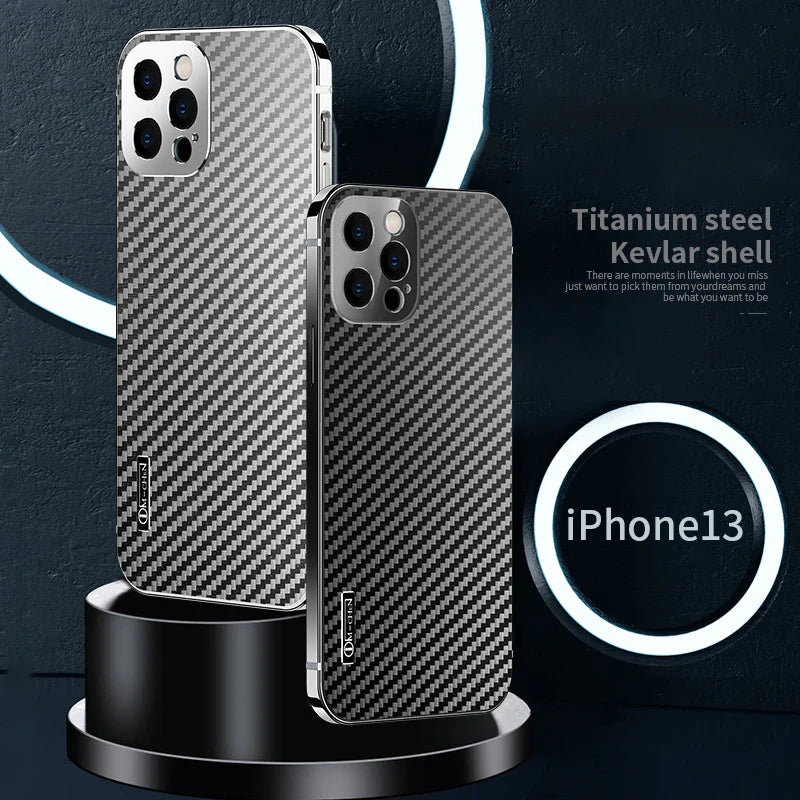 Carbon Fiber Suitable For Apple 13 Mobile Phone Case Protective Cover